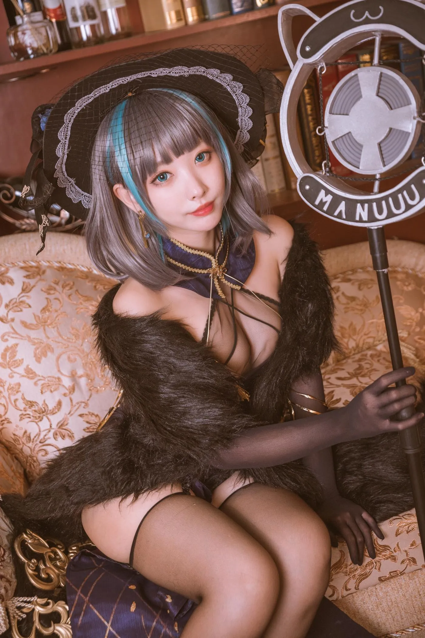 宮本桜 – NO.02 柴郡旗袍 音乐绚烂CaitSith [20P]插图5